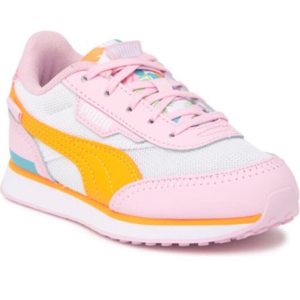PUMA Future RIDER Flower AURA Sneaker GIRL's Pink LACE Up RETRO Kids